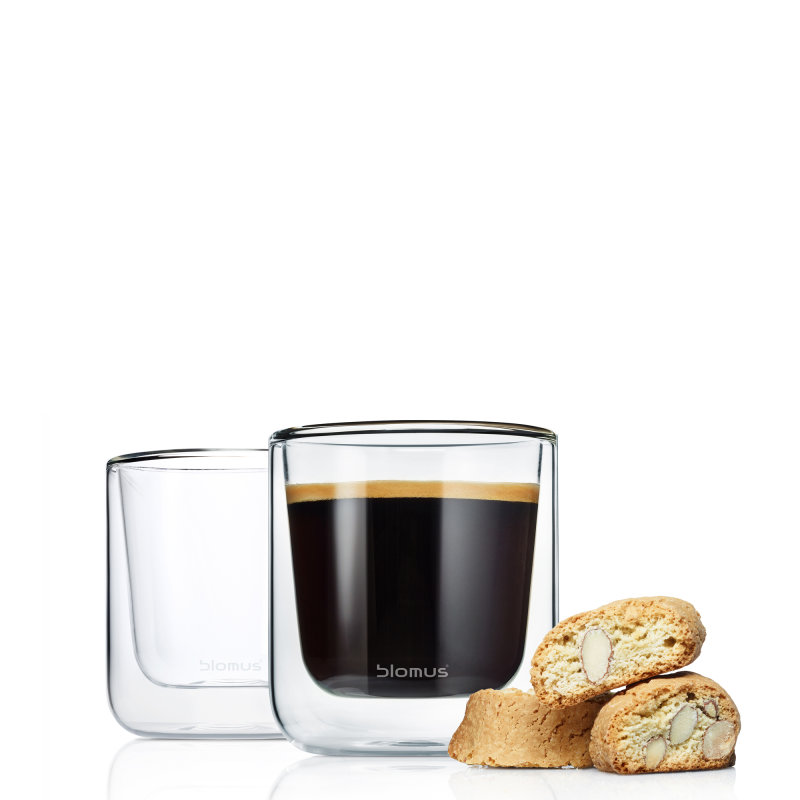63653 Insulated Coffee Tea Glasses, Set Of 2