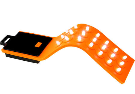 Magnetic Silicone Orange 21 Led Flex Orange Flashlight 3 Functions Handsfree (42660)