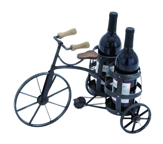 92315 Wine Holder In Black With Solid & Durable Construction