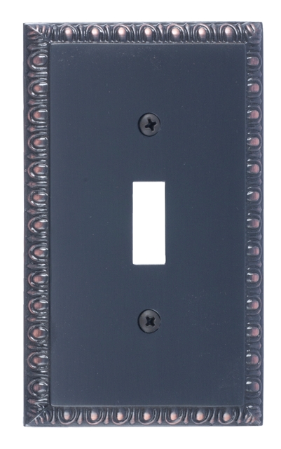 M05-s7500-613vb Egg & Dart Single Venetian Bronze Switchplates