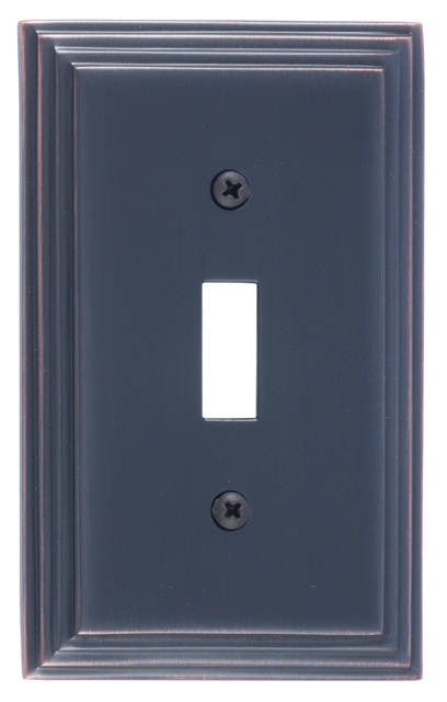 M02-s2500-613vb Classic Steps Single Venetian Bronze Switchplates