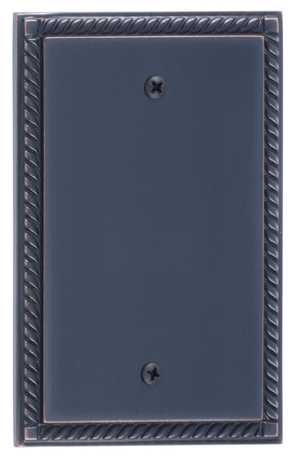 M06-s85x0-613vb Georgian Single Blank Venetian Bronze Switchplates