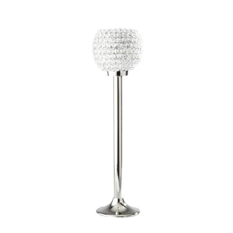 Elegance Sparkle Crystal Ball Candle Stand, 25 In.