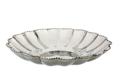 Classic Touch Mdfd57 Round Flower Shaped Tray