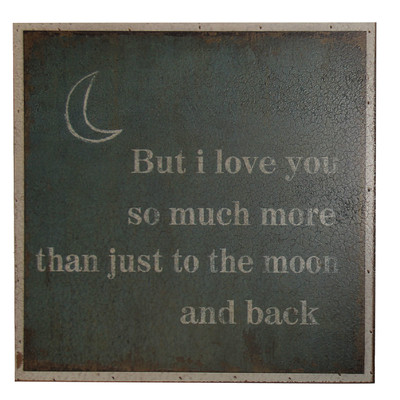 Fp-4145 But I Love You So Much More Inscribed Wall Art - 14 X 1.5 X 14 In.