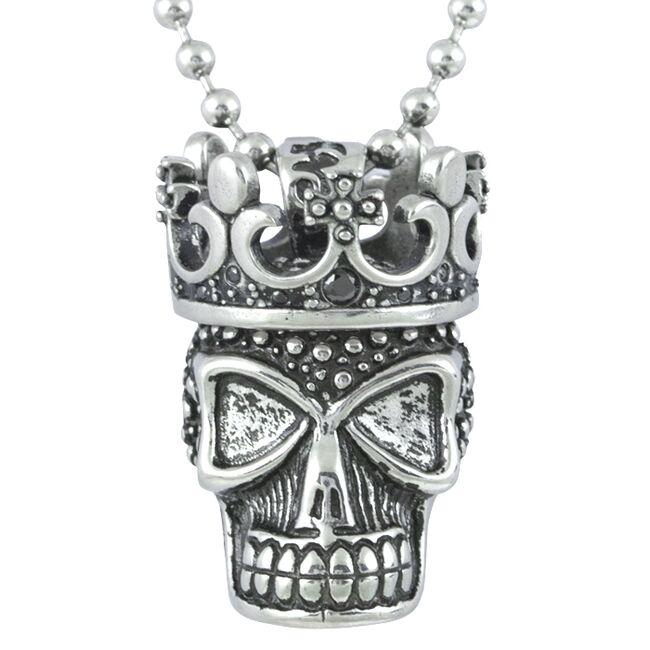 Steel Power Skull Necklace