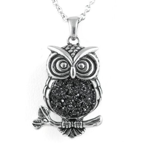 Cn106 Midnighter Owl Necklace