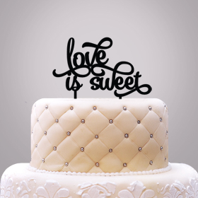 Ducky Days 2519020 Love Is Sweet Cake Topper