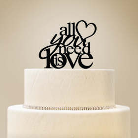 Ducky Days 2519023 All You Need Is Love Cake Topper