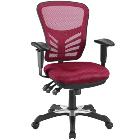 Eei-757-red Articulate Mesh Office Chair, Red - 26.5 X 21 X 39.5 - 43.5 In.