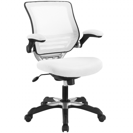 Eei-594-whi Edge Mesh Office Chair, White - 24.5 X 26.5 X 36.5 - 40.5 In.