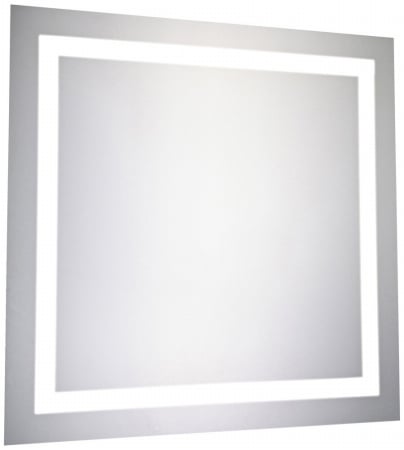 28 In. Dimmable 5000k 28 Square Led Electric Mirror
