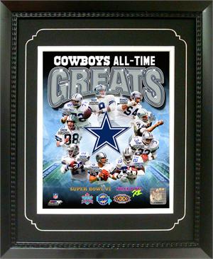 117-09 12 X 18 In. Dallas Cowboys Greats Double Frame Photo