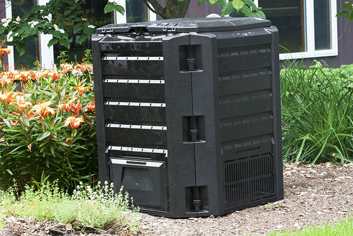 Good Ideas Cw-ecos-blk Compost Wizard Eco Square, Black