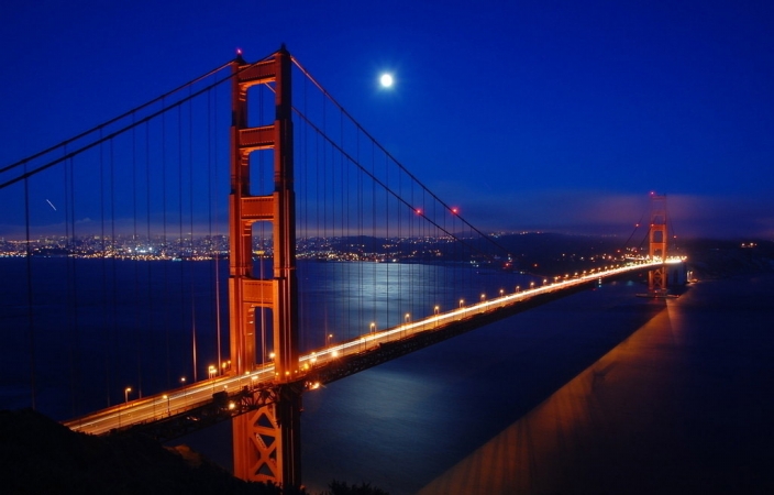 15.75 X 23.5 In. Led Lighted Famous San Francisco Golden Gate Bridge Canvas Wall Art