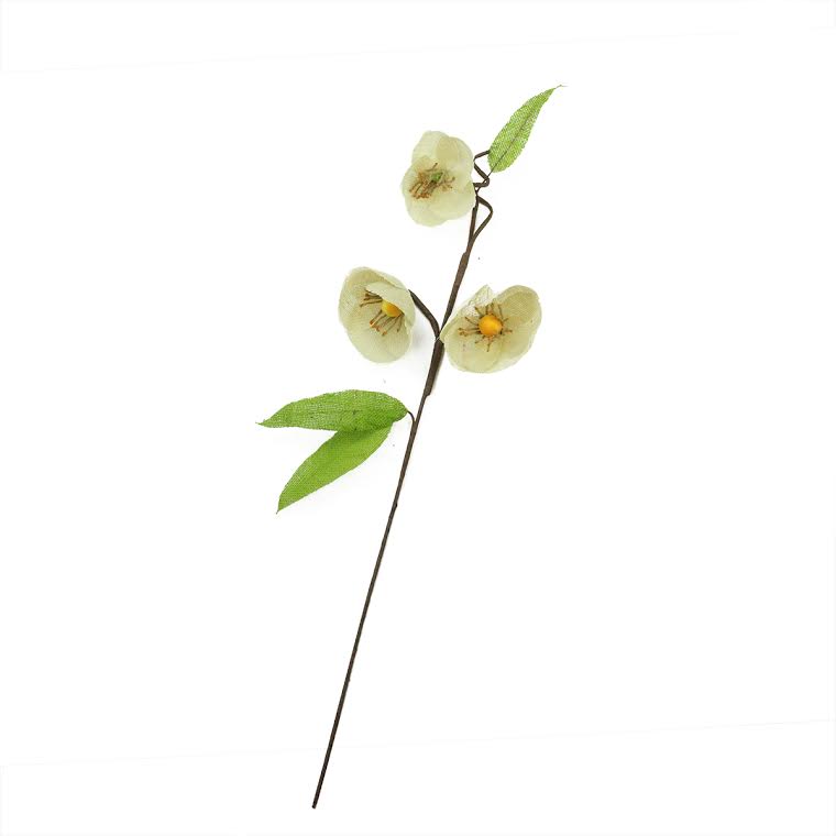Gordon 32002825 28 In. Brown Cream & Green Decorative Spring Floral Artificial Pick