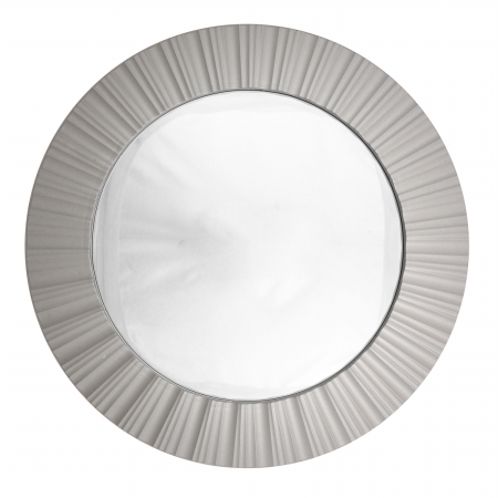 Gordon 31812249 20 In. Simply Elegant Silver Fluted Frame Decorative Round Wall Mirror