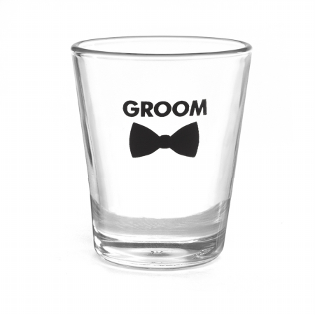 Hortense B Hewitt 38840 Groom Bow Tie Wedding Party Shot Glass