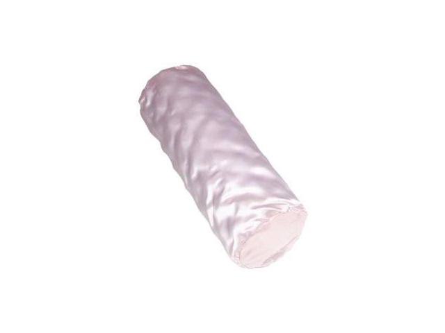 Hermell Mj7601satpkmo Satin Therapeutic Roll Pillow, Pink - 4 X 16 In.