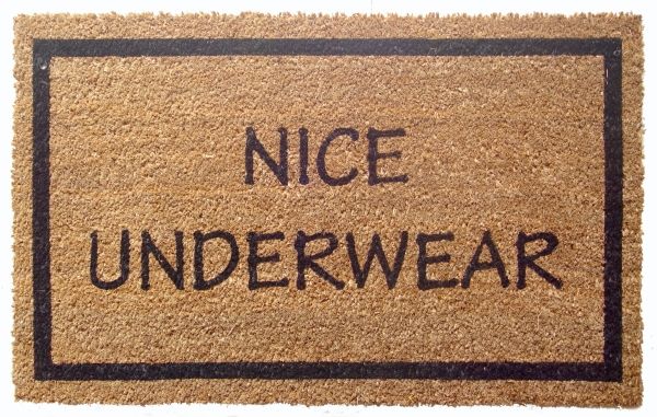P690 Nice Underwear Non Slip Coir Doormat