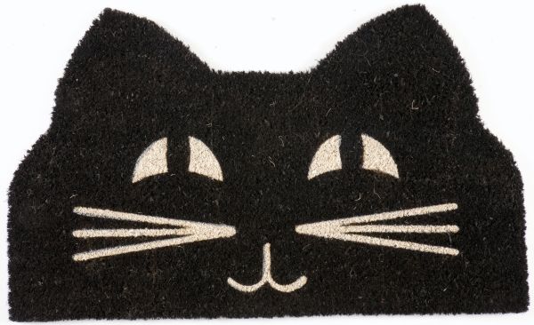 P2023 Cat Face Non Slip Coir Doormat