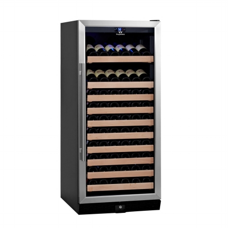 Kbu-100w-ss-rhh 98 Bottles Wine Cooler, glass Door With Stainless Trim