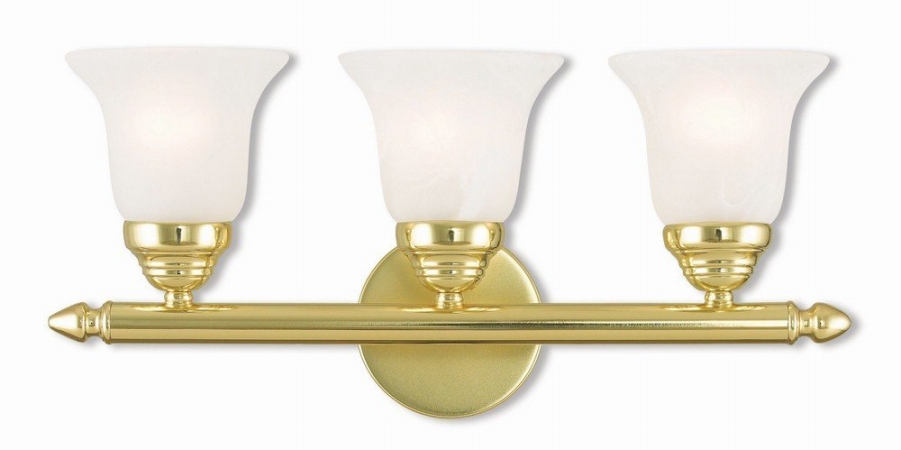 1063-02 Polished Brass Bath Vanity Light, 8.625 X 19 In.