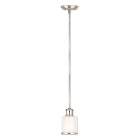 40210-35 Polished Nickel Mini Pendant Ceiling Light, 10 - 46 In.