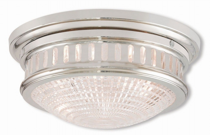 73052-35 Polished Nickel Ceiling Mount Light, 5.75 In.