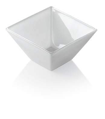 E61130-d-s6 Carnaby Glass Individual Bowl, White