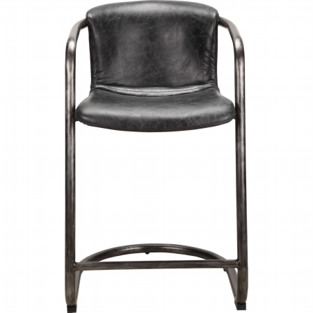 Pk-1061-02 M2 Freeman Counter Stool, Antique Black - 40.2 X 21.3 X 24.5 In. - Pack Of 2