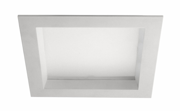 5 In. Square Baffle New Construction Downlight Kit In 3000k