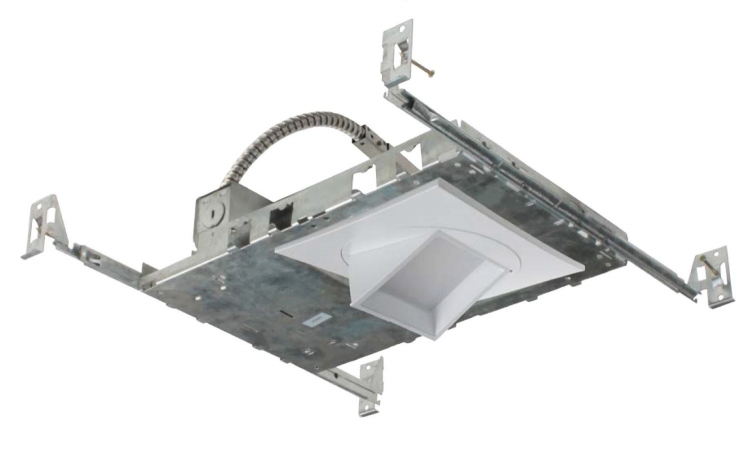 Dlq5-ma-fixt-2k-wh 5 In. Multi-adjustable Square Led Fixture With Housing In 2700k