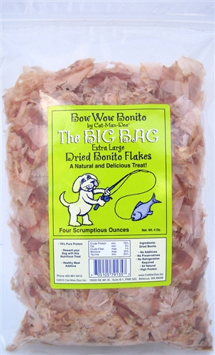 705105791357 Bow Wow Bonito The Big Bag - Extra Large Dried Bonito Flakes, 4 Oz