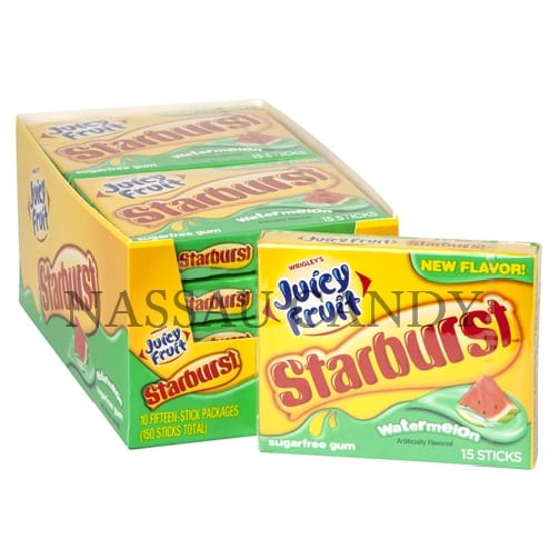 UPC 022000018410 product image for Nassau Candy 35317 Watermelon Starburst Juicy Fruit Gum - Pack of 10 | upcitemdb.com