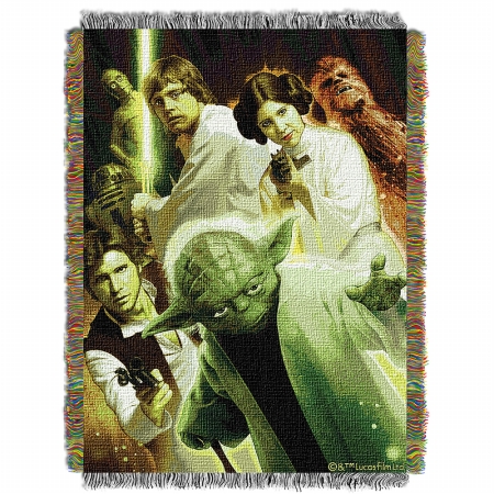 1dsw-05100-0003-ret Star Wars Small Rebel Force Throw, 48 X 60 In.