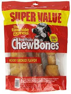 105272 3 Lbs Chewbones Hickory Assorted For Dogs