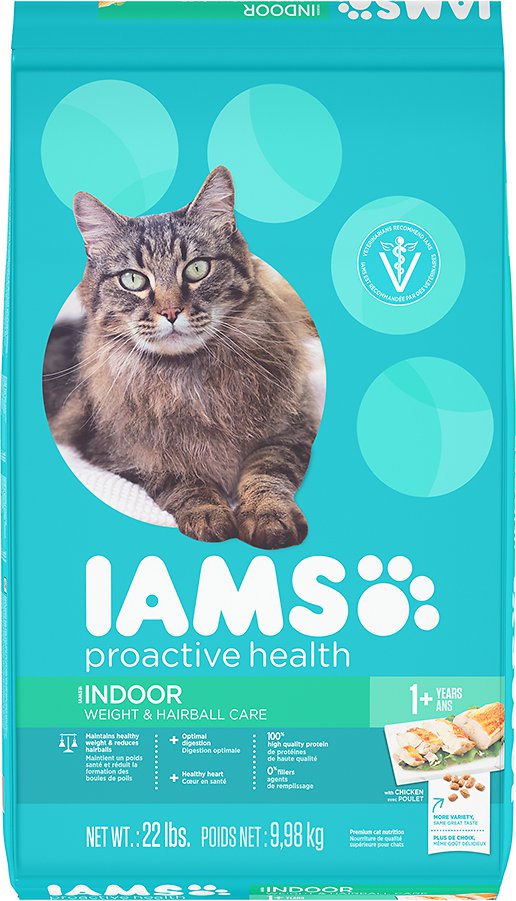 111264 22 Lbs Proactive Health Indoor Weight & Hairball Care Dry Cat Food