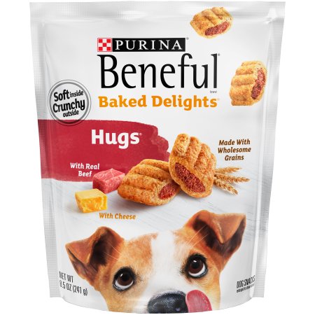 178048 8.5 Oz Beneful Baked Delights Hugs Dog Snacks, Case Of 4