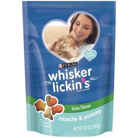 178103 10 Oz Whisker Lickins Crunchy & Yummy Tuna Flavor Cat Treats, Case Of 4
