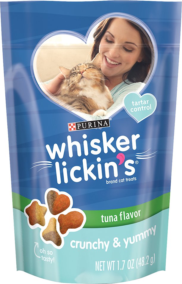 178161 1.7 Oz Whisker Lickins Tuna Flavor Crunchy & Yummy Cat Treats, Case Of 10