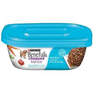 178359 10 Oz Beneful Chopped Blends Wet Dog Food With Beef, Carrots, Peas & Barley - Case Of 8