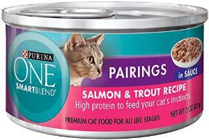 178593 3 Oz One Smartblend Premium Cat Food Pairings Salmon & Trout Recipe In Sauce, Case Of 24