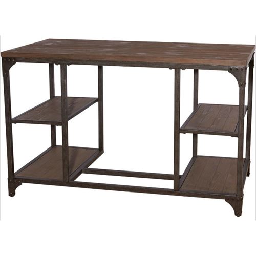 15a2026d Benjamin Desk In Weathered Driftwood