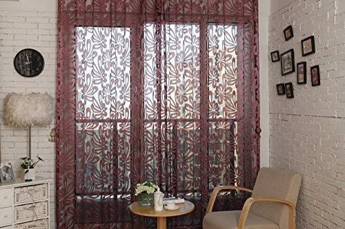 Window Sheer Curtains Panel - Madrid
