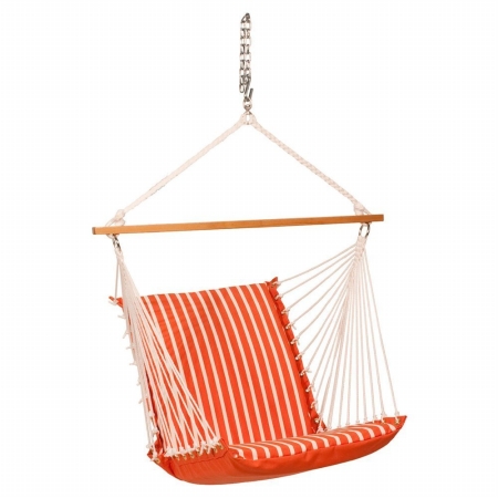 1500s188185 Sunbrella Soft Comfort Hanging Chair, Orange - Melon