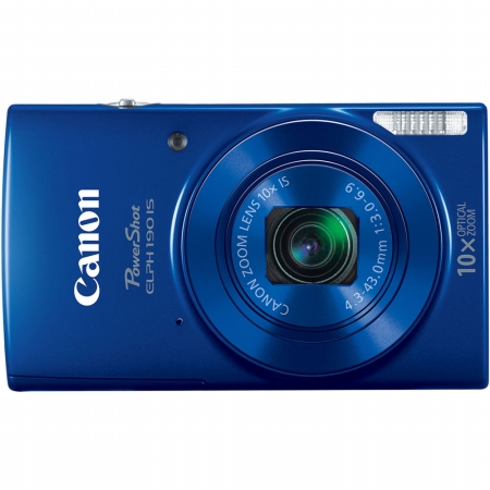 Canon 1090C001 PowerShot ELPH 190 IS Digital Camera with 20 MP 10x Zoom & Built in WiFi - Blue