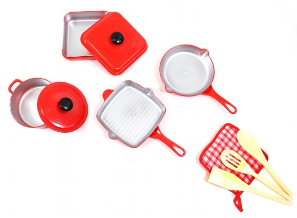 Ps0b7 Kitchen Cookware Playset For Kids