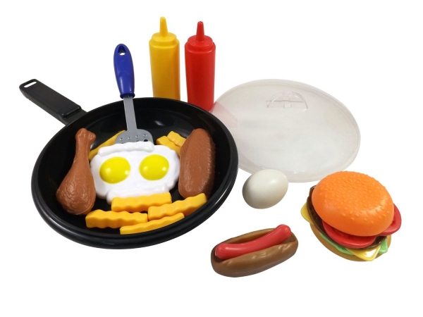 Ps74 Fast Food Cooking Pan Playset