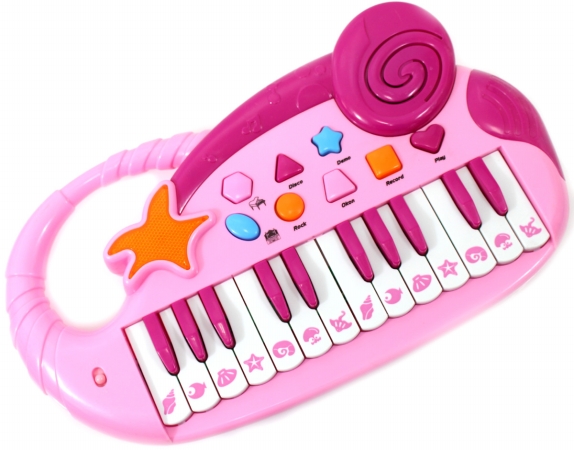 Ps90a Pink Kids Electronic Piano Keyboard With Record & Playback, Pink